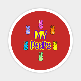 My Peeps Easter T-Shirt, cute bunnies Magnet